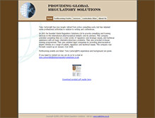 Tablet Screenshot of globalregulatorysolutions.co.uk